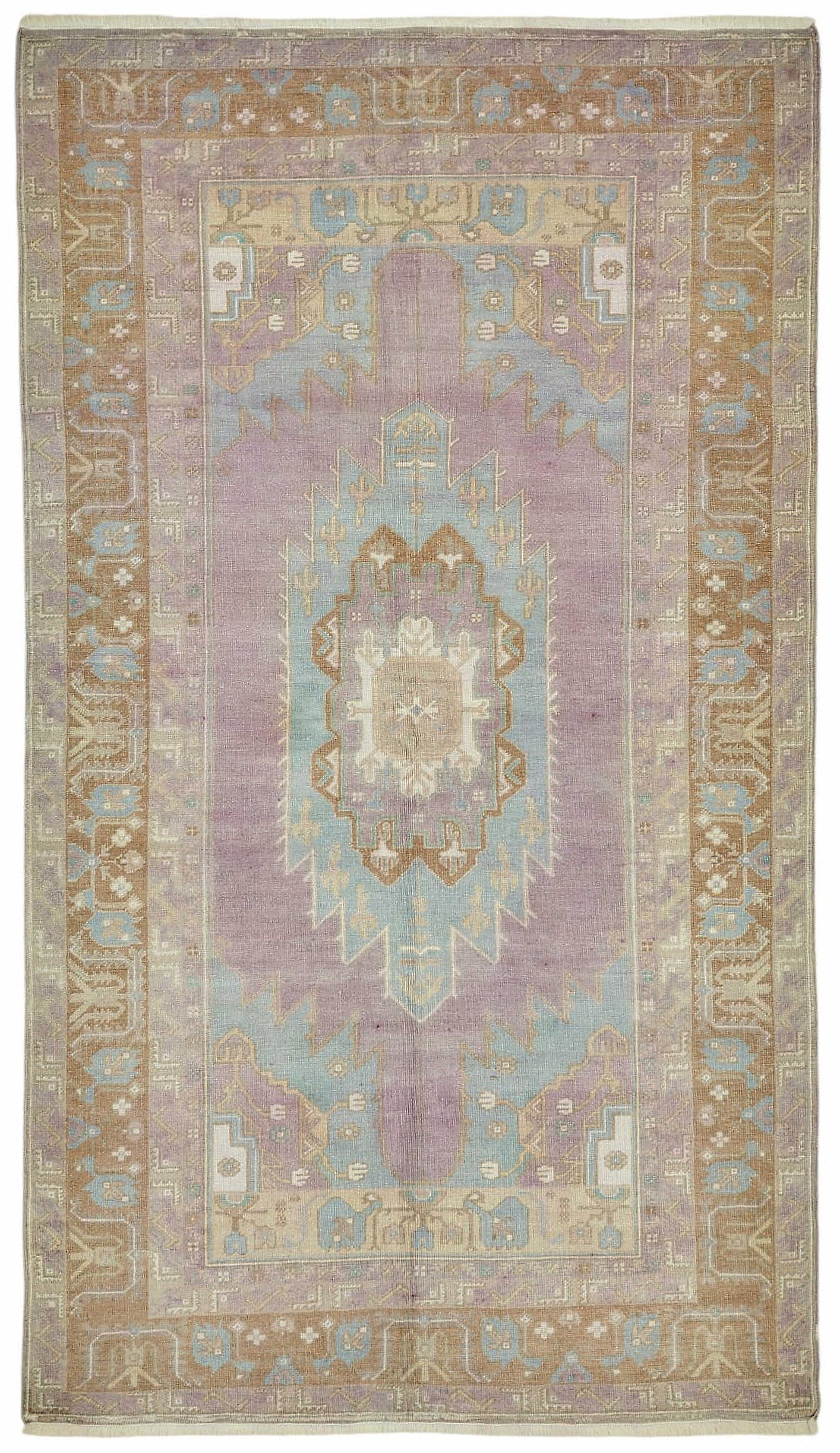 4x7 Purple Vintage Anatolian Rug - 49375