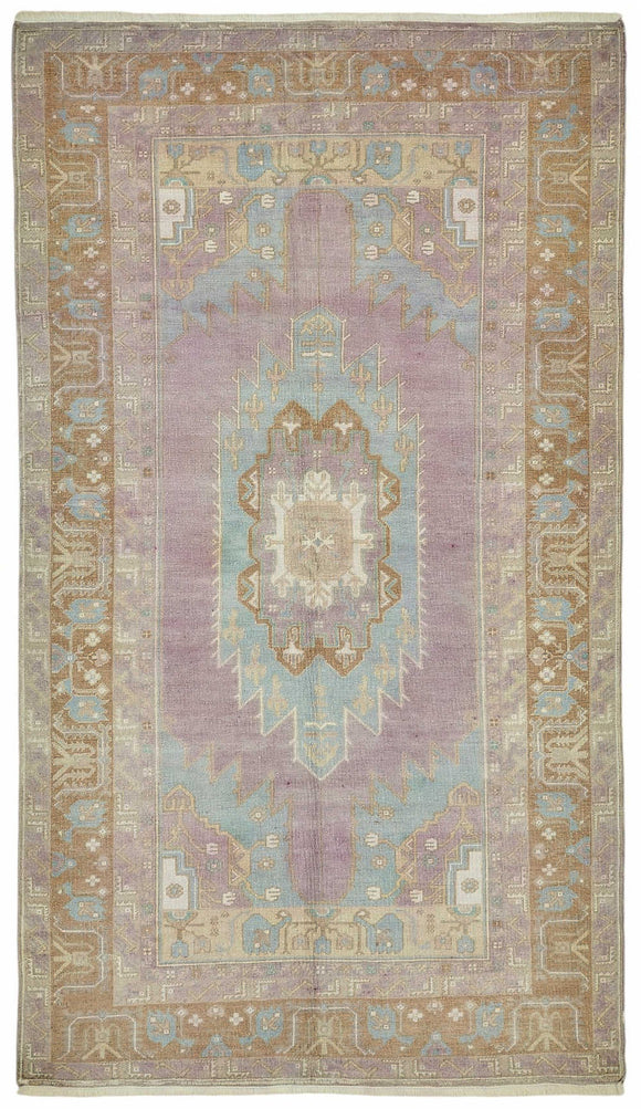 4x7 Purple Vintage Anatolian Rug - 49375
