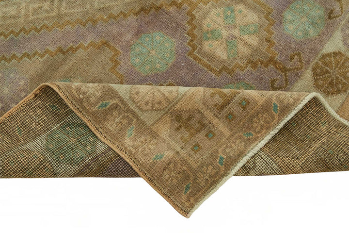 5x8 Beige Vintage Anatolian Rug - 49376