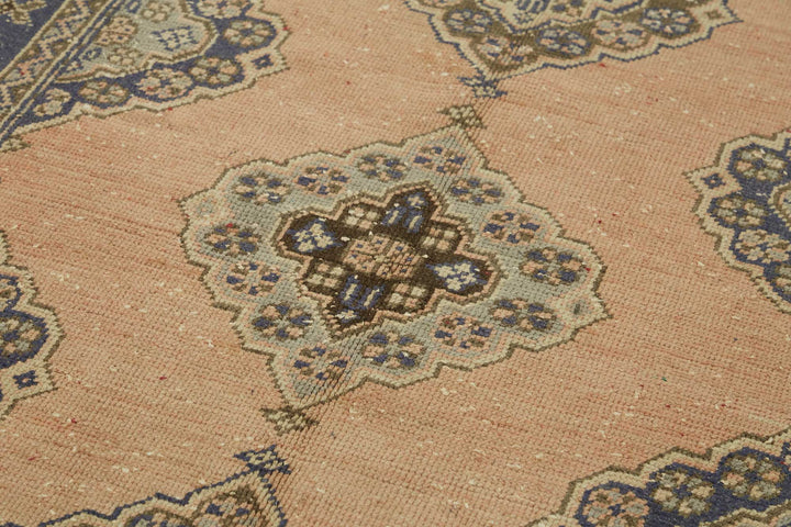 4x11 Beige Vintage Anatolian Rug - 49377