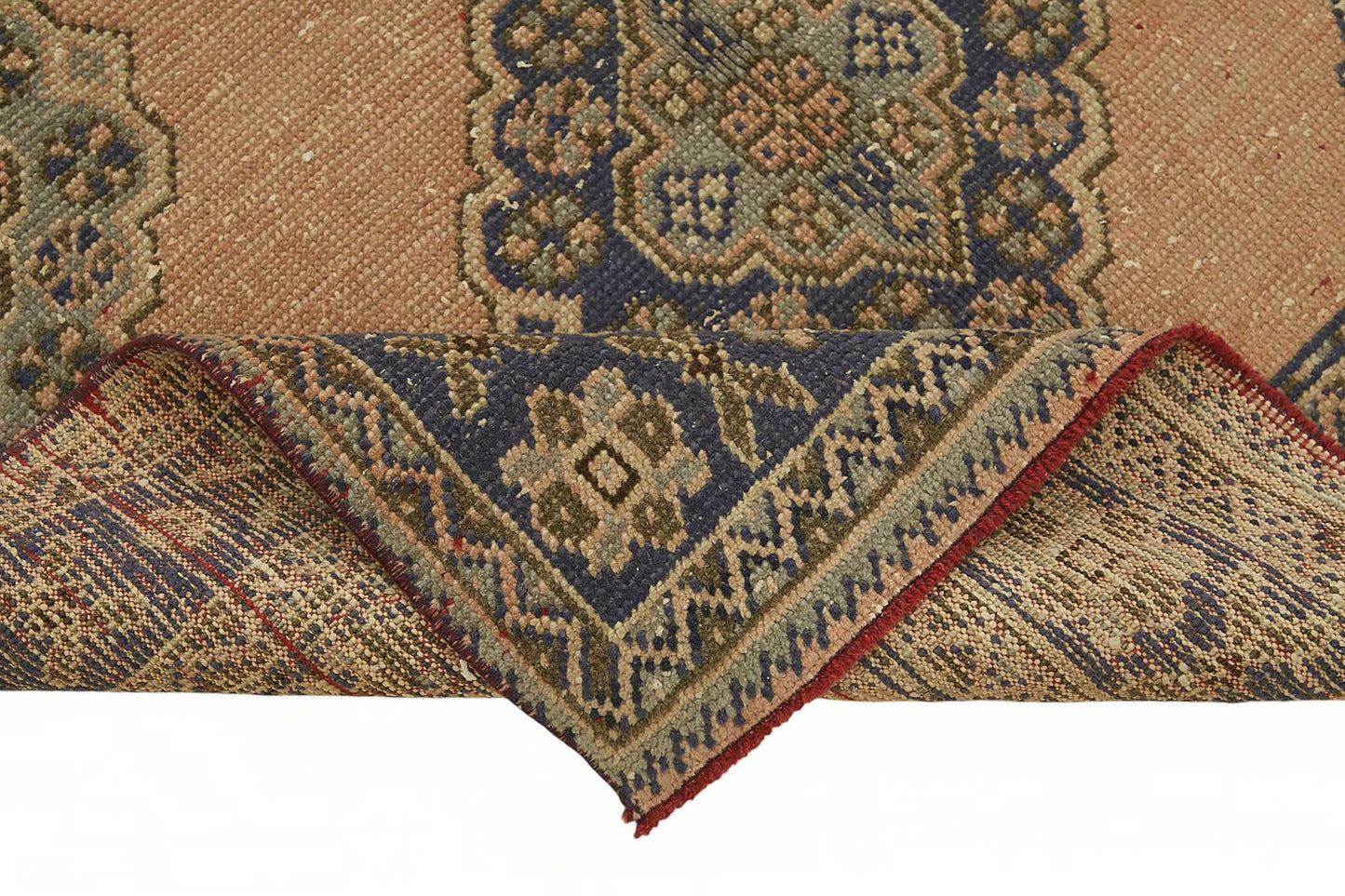 4x11 Beige Vintage Anatolian Rug - 49377