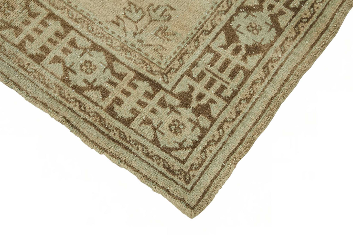 4x12 Beige Vintage Anatolian Rug - 49378
