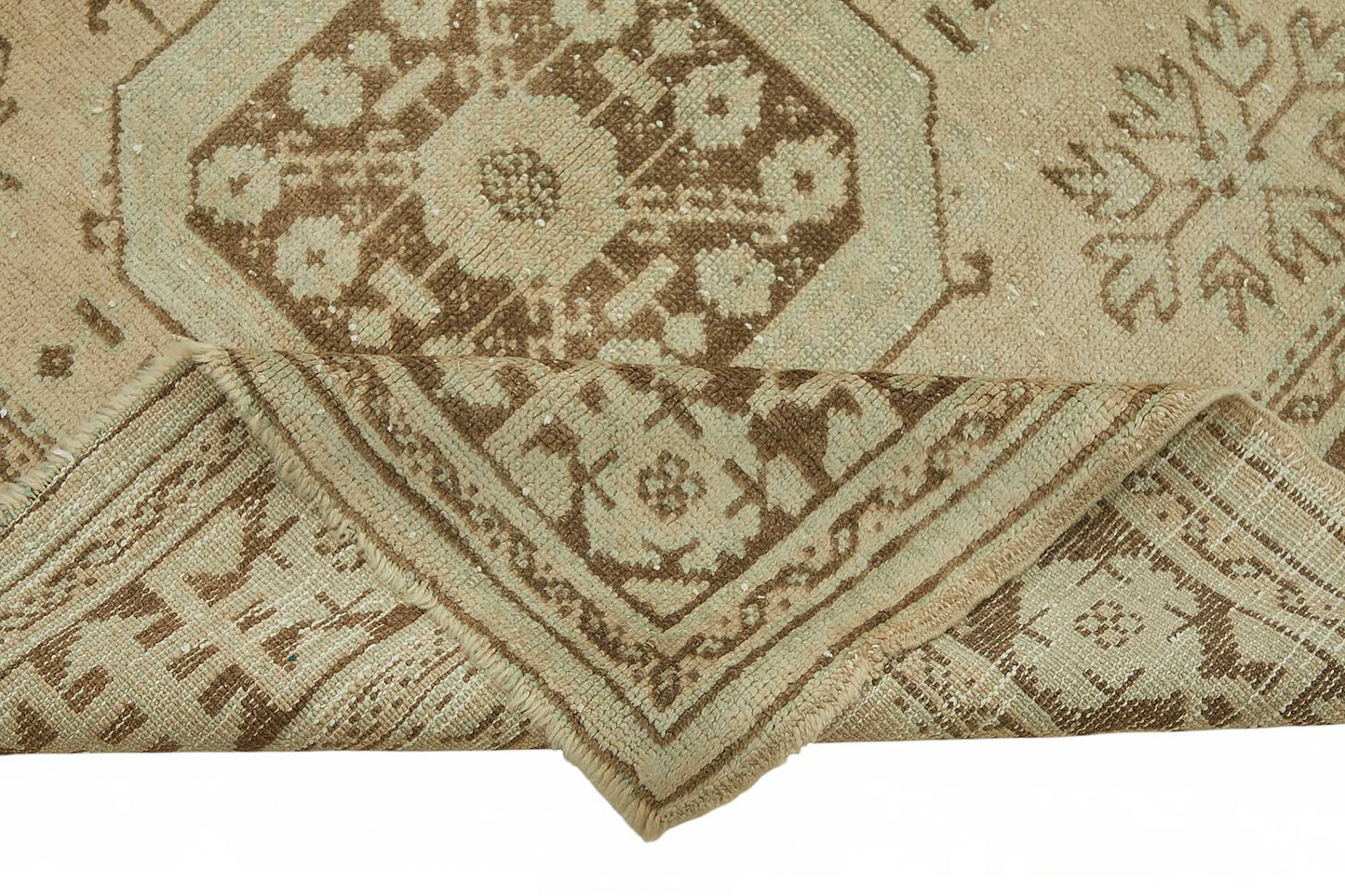 4x12 Beige Vintage Anatolian Rug - 49378