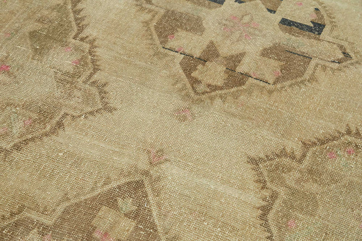 4x11 Beige Vintage Anatolian Rug - 49380