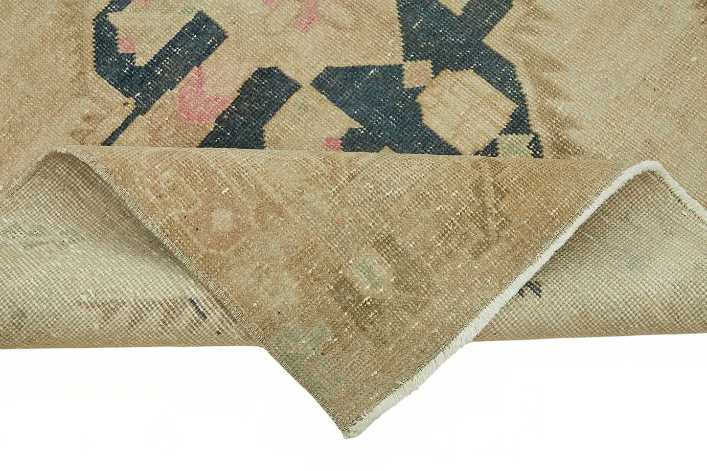 4x11 Beige Vintage Anatolian Rug - 49380