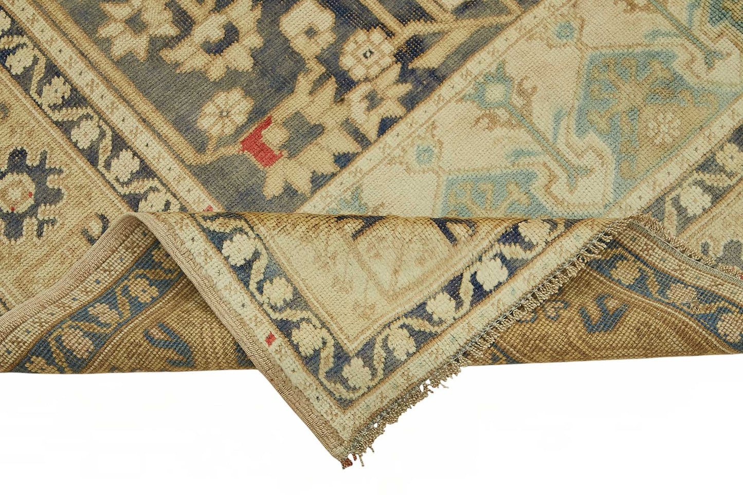 6x9 Beige Vintage Anatolian Rug - 49383