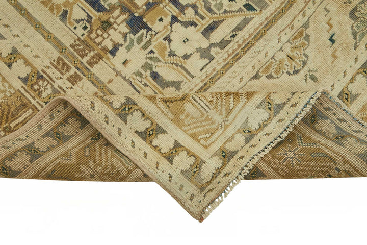 6x10 Beige Vintage Anatolian Rug - 49384