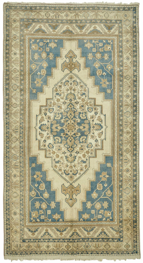 6x11 Beige Vintage Anatolian Rug - 49385