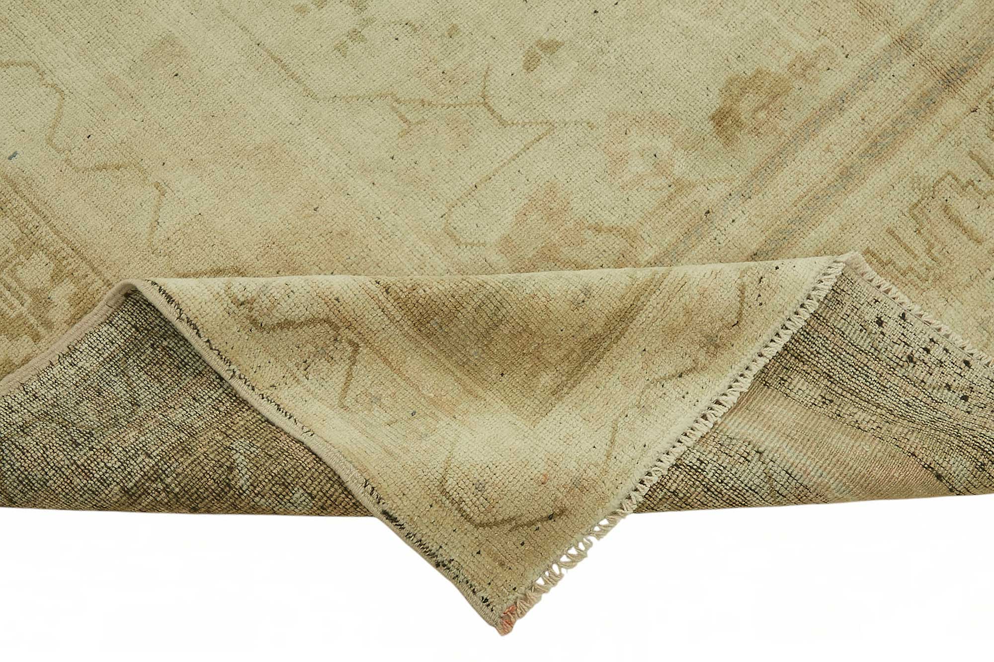 6x9 Beige Vintage Anatolian Rug - 49386