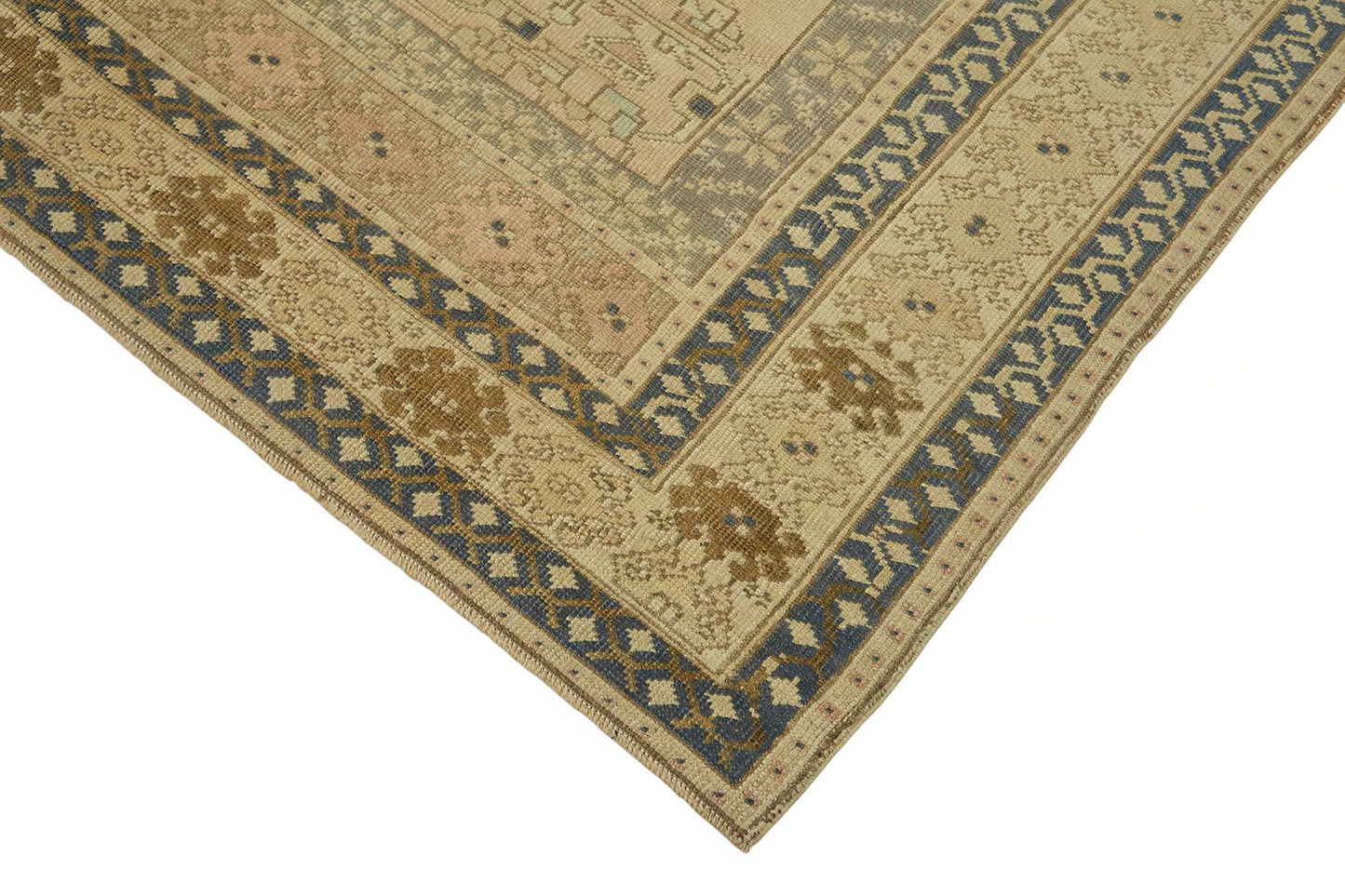 6x9 Beige Vintage Anatolian Rug - 49387