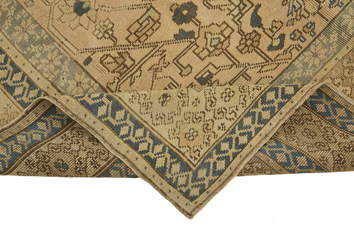 6x9 Beige Vintage Anatolian Rug - 49387