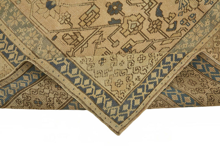 6x9 Beige Vintage Anatolian Rug - 49387