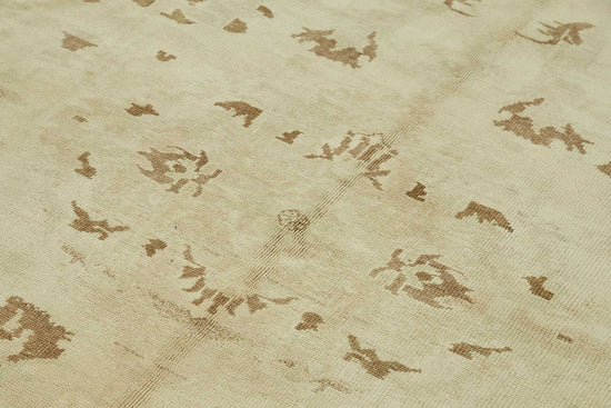 6x9 Beige Vintage Anatolian Rug - 49388