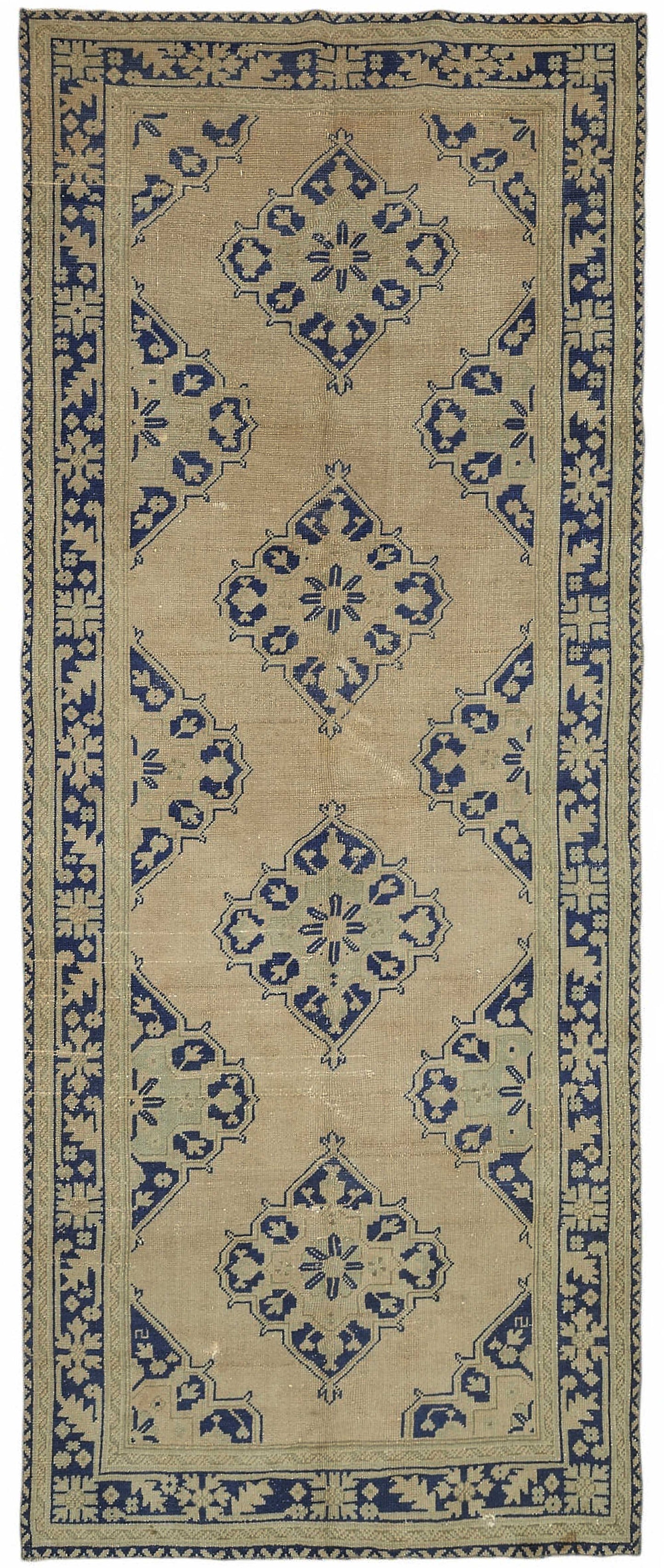 5x12 Beige Vintage Anatolian Rug - 49390