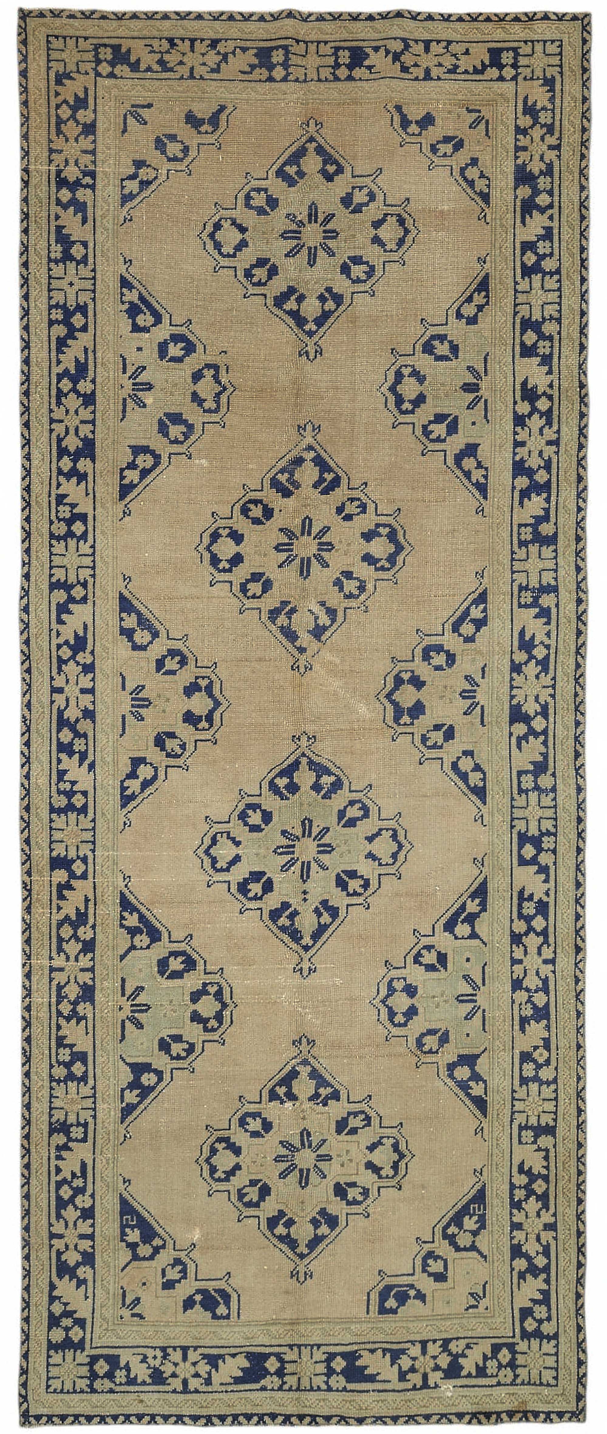 5x12 Beige Vintage Anatolian Rug - 49390