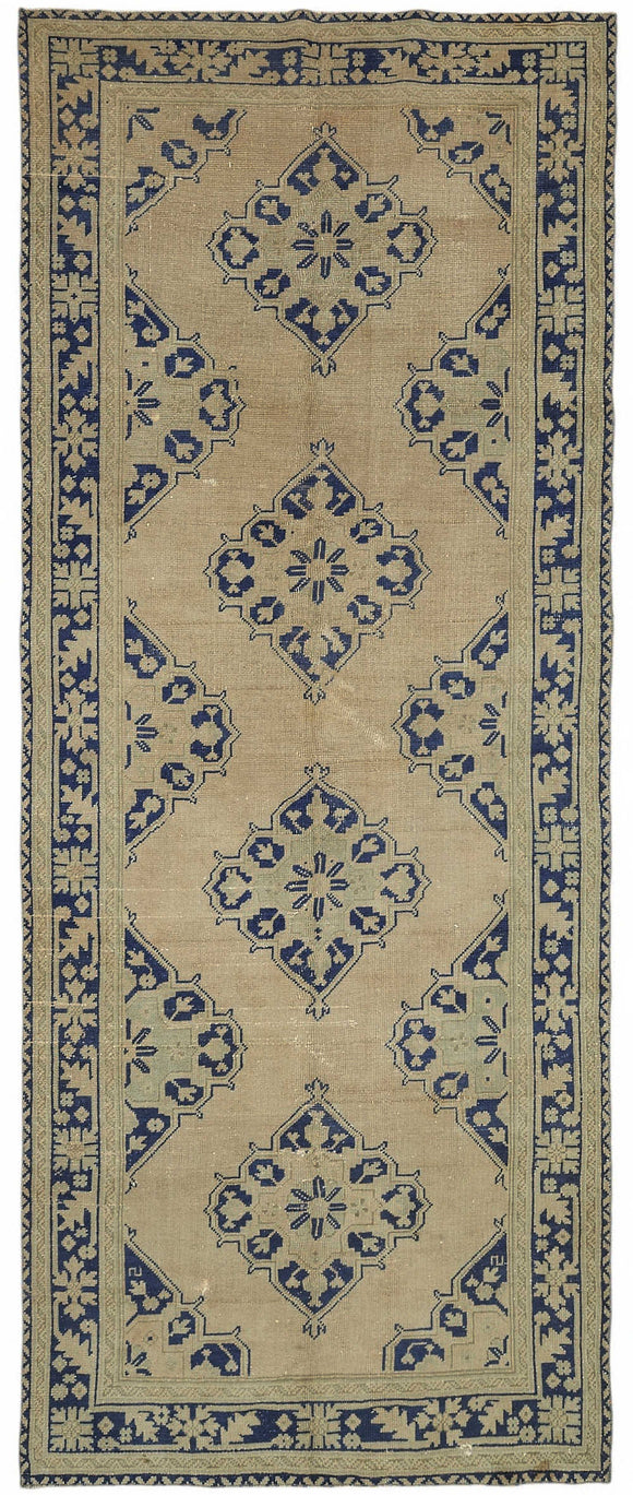 5x12 Beige Vintage Anatolian Rug - 49390
