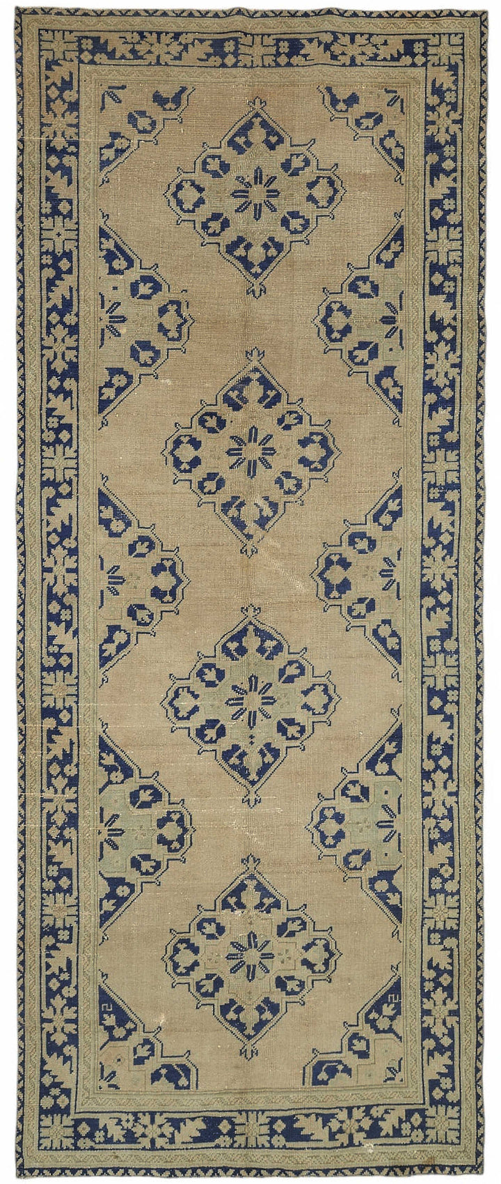 5x12 Beige Vintage Anatolian Rug - 49390