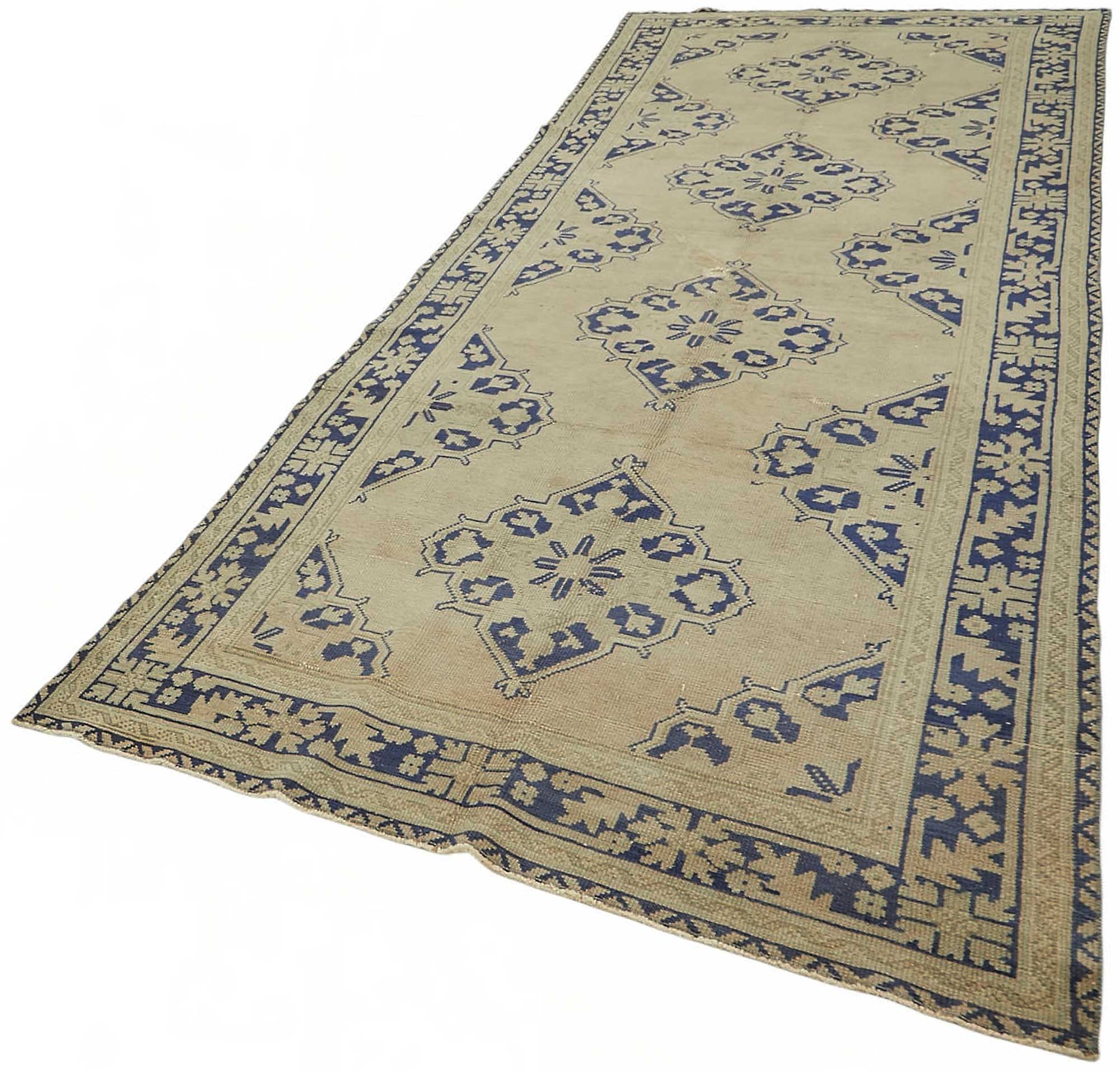 5x12 Beige Vintage Anatolian Rug - 49390