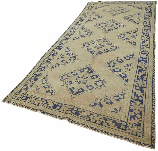 5x12 Beige Vintage Anatolian Rug - 49390