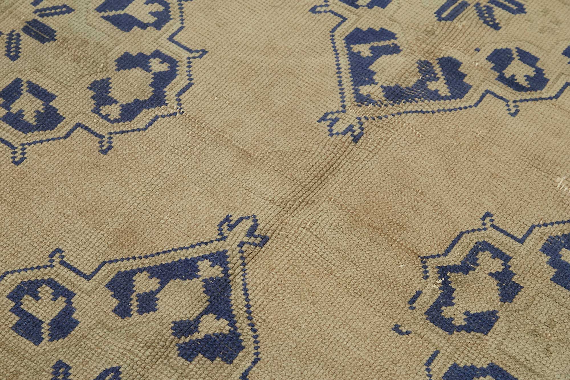 5x12 Beige Vintage Anatolian Rug - 49390