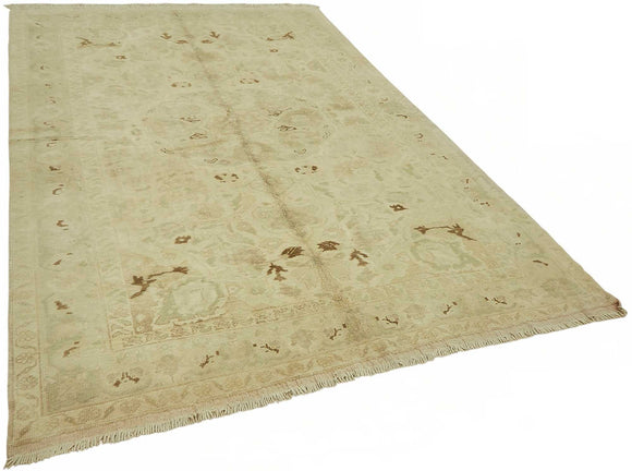 6x9 Beige Vintage Anatolian Rug - 49392