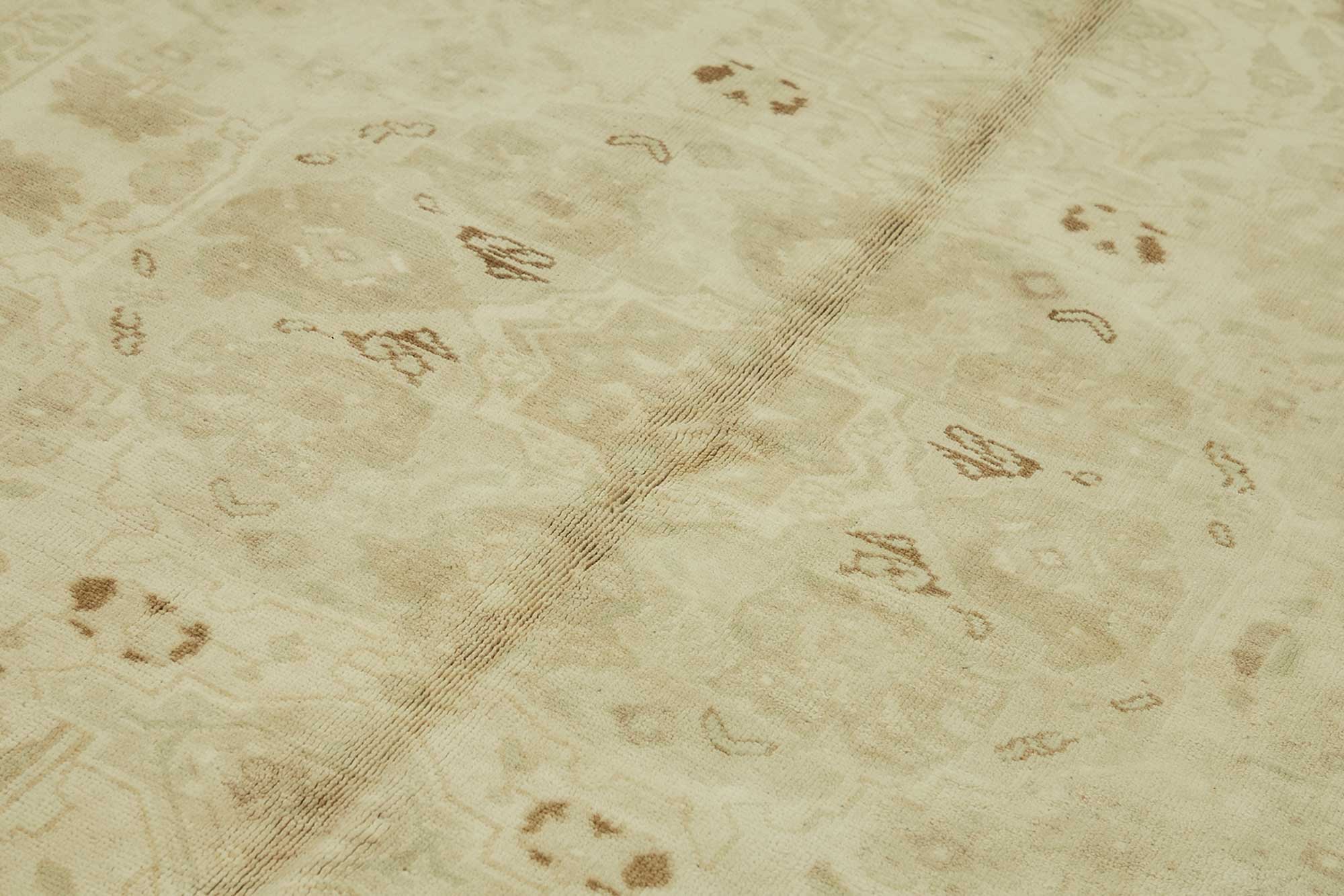 6x9 Beige Vintage Anatolian Rug - 49392