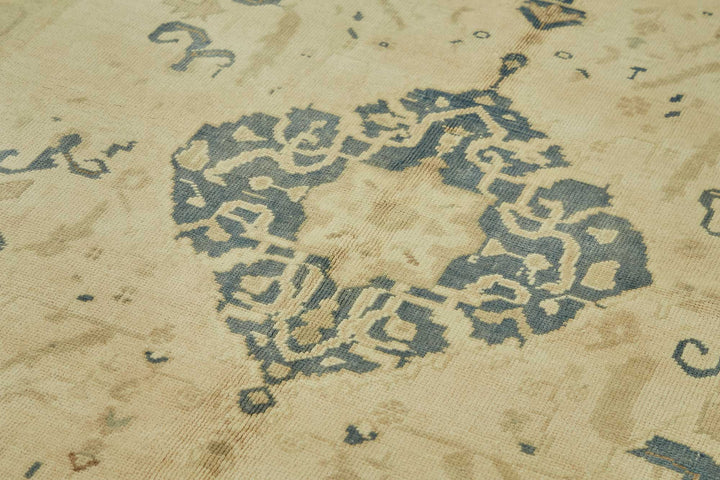 6x9 Beige Vintage Anatolian Rug - 49394