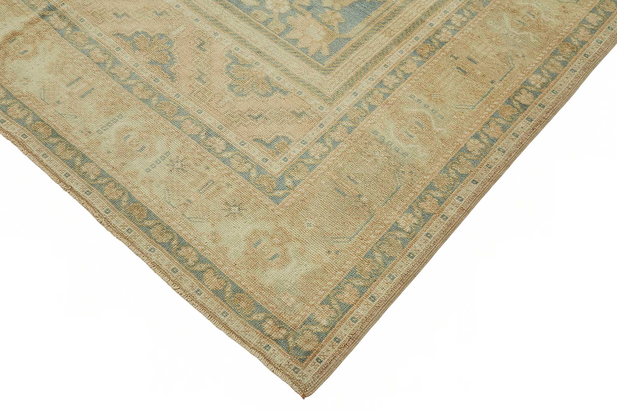 7x11 Beige Vintage Anatolian Rug - 49396