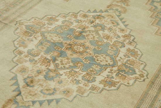7x11 Beige Vintage Anatolian Rug - 49396