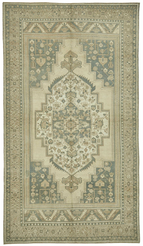 6x11 Beige Vintage Anatolian Rug - 49399