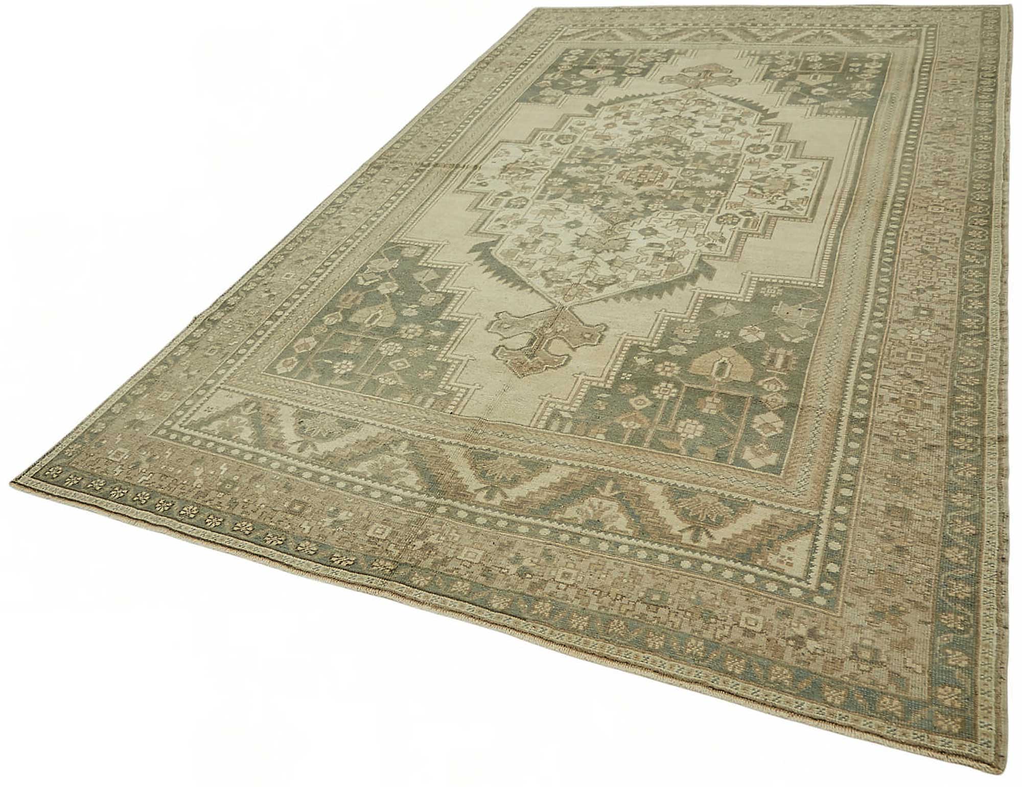 6x11 Beige Vintage Anatolian Rug - 49399
