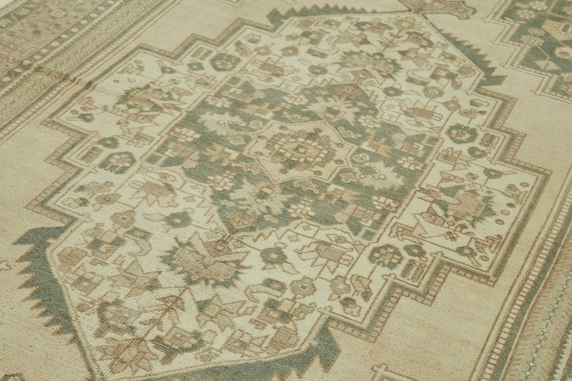 6x11 Beige Vintage Anatolian Rug - 49399