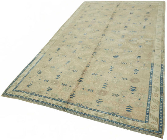 5x9 Beige Vintage Anatolian Rug - 49400