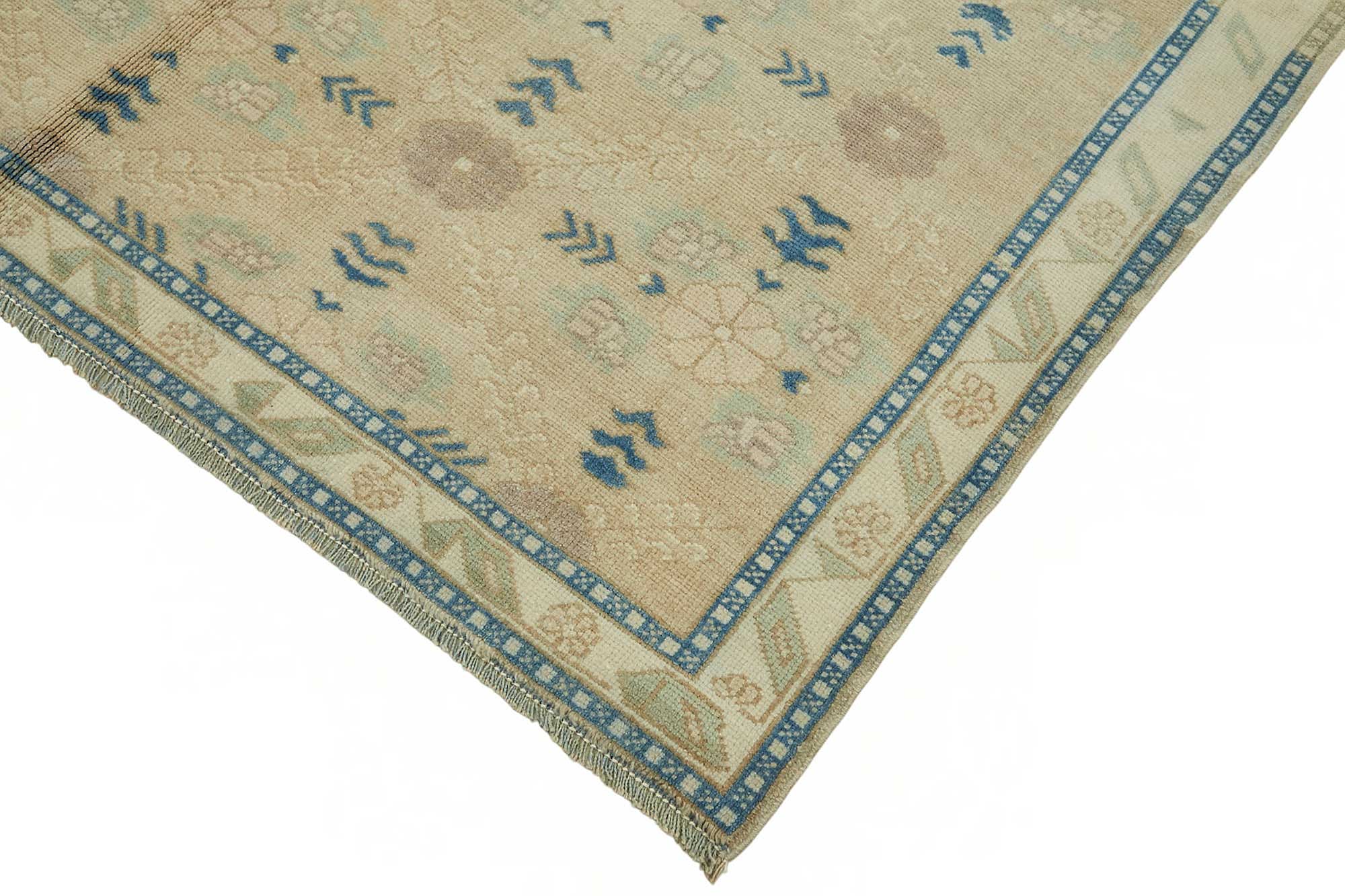 5x9 Beige Vintage Anatolian Rug - 49400