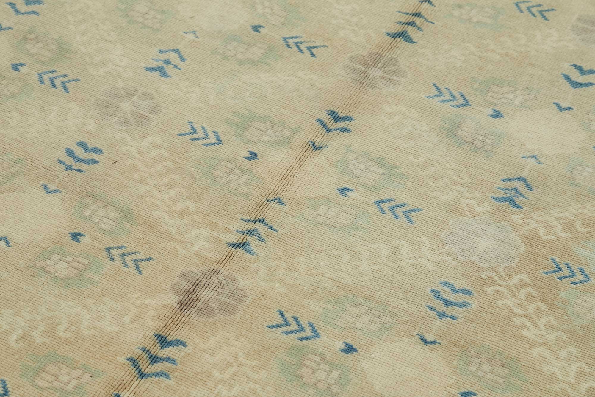 5x9 Beige Vintage Anatolian Rug - 49400