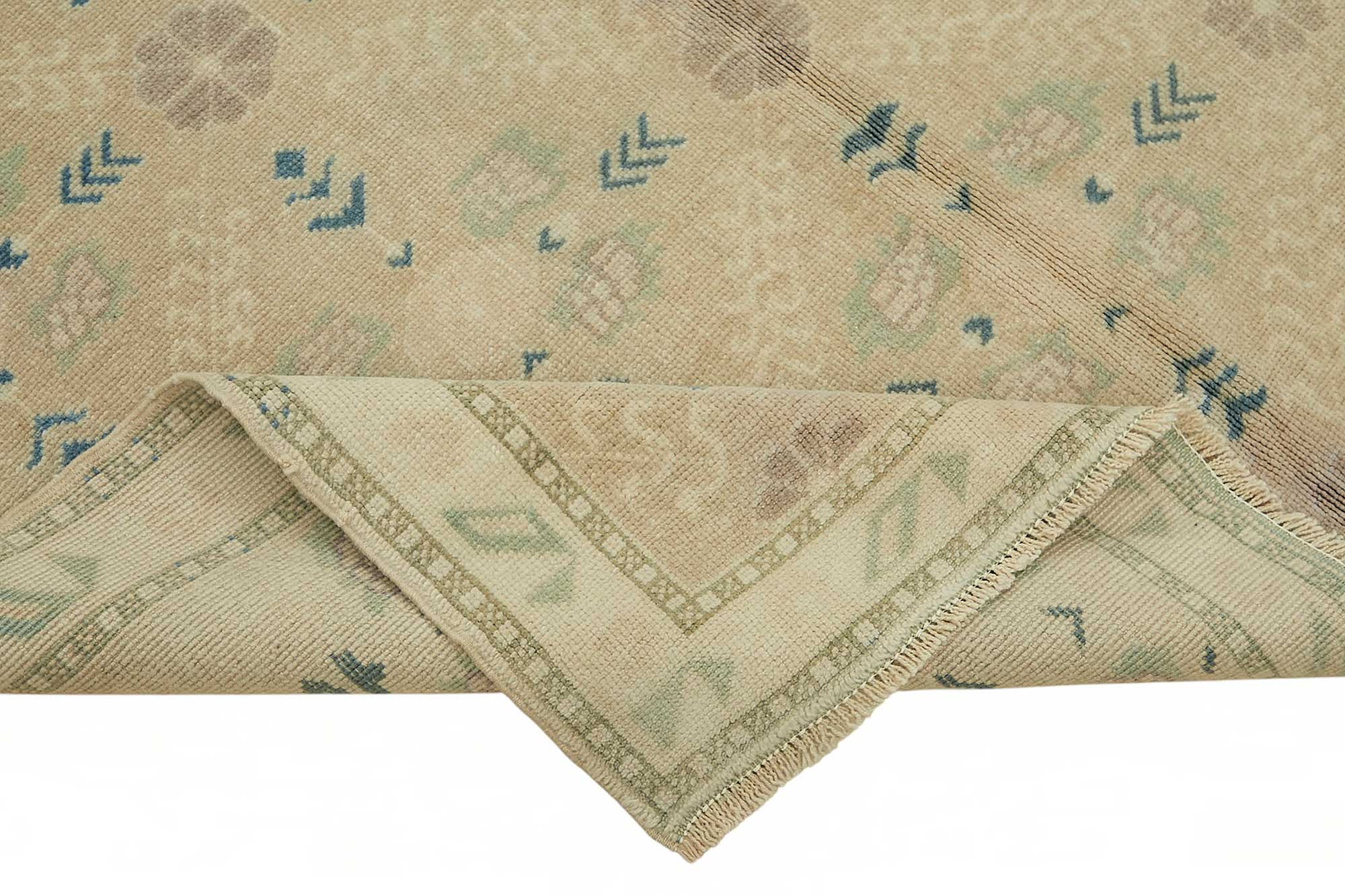 5x9 Beige Vintage Anatolian Rug - 49400