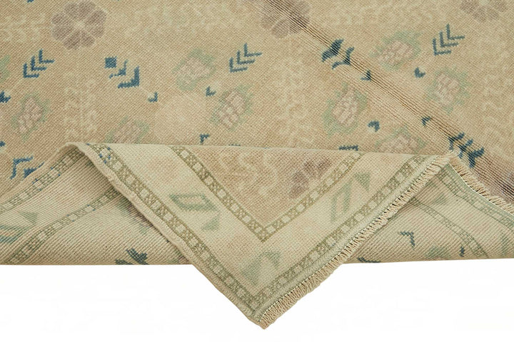 5x9 Beige Vintage Anatolian Rug - 49400