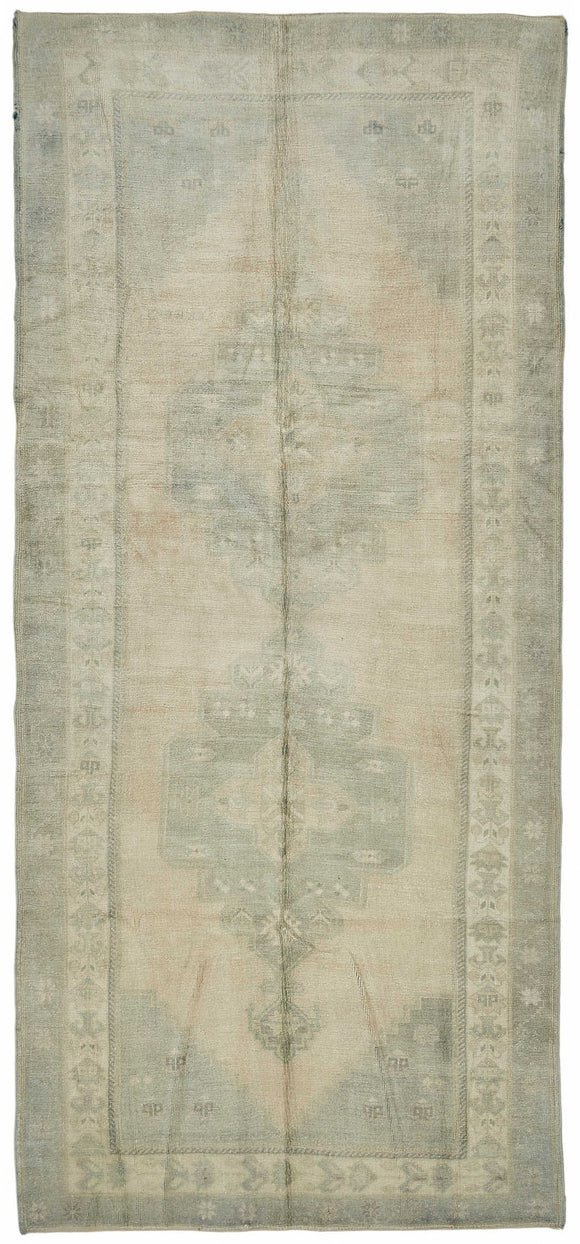 5x11 Beige Vintage Anatolian Rug - 49401