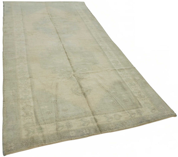 5x11 Beige Vintage Anatolian Rug - 49401