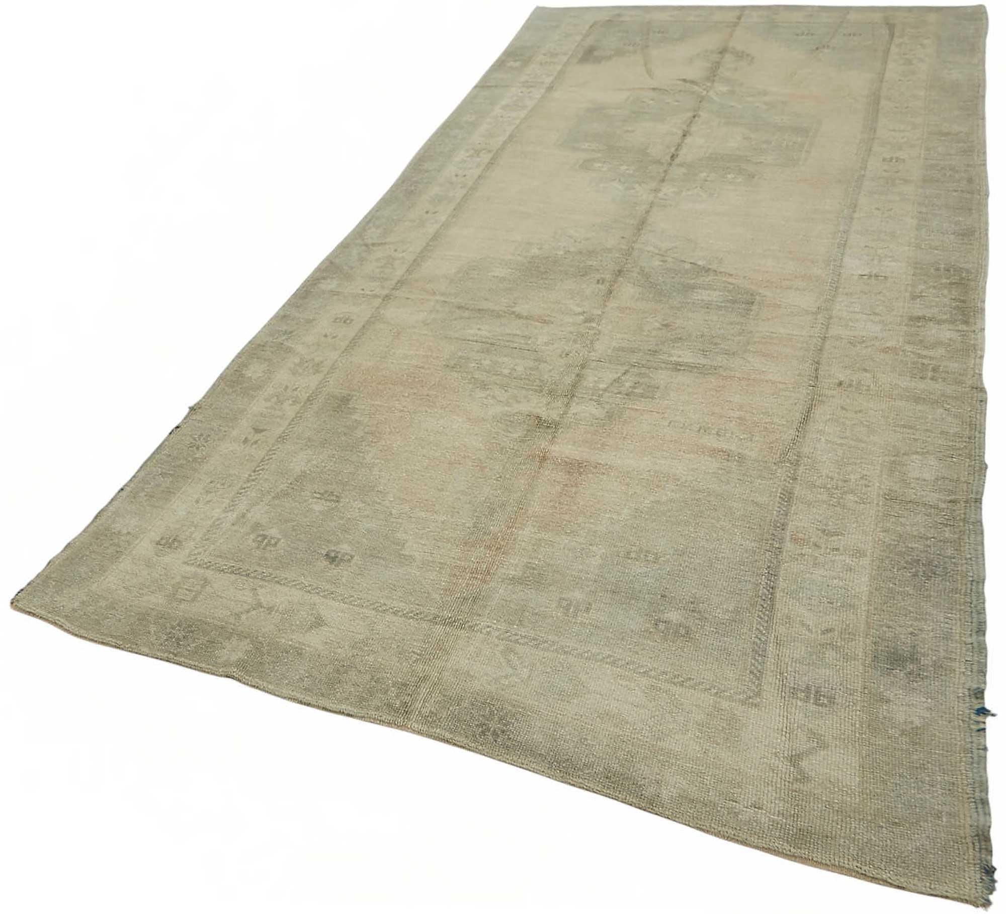 5x11 Beige Vintage Anatolian Rug - 49401