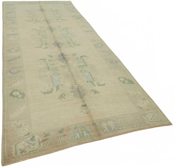 5x12 Beige Vintage Anatolian Rug - 49404