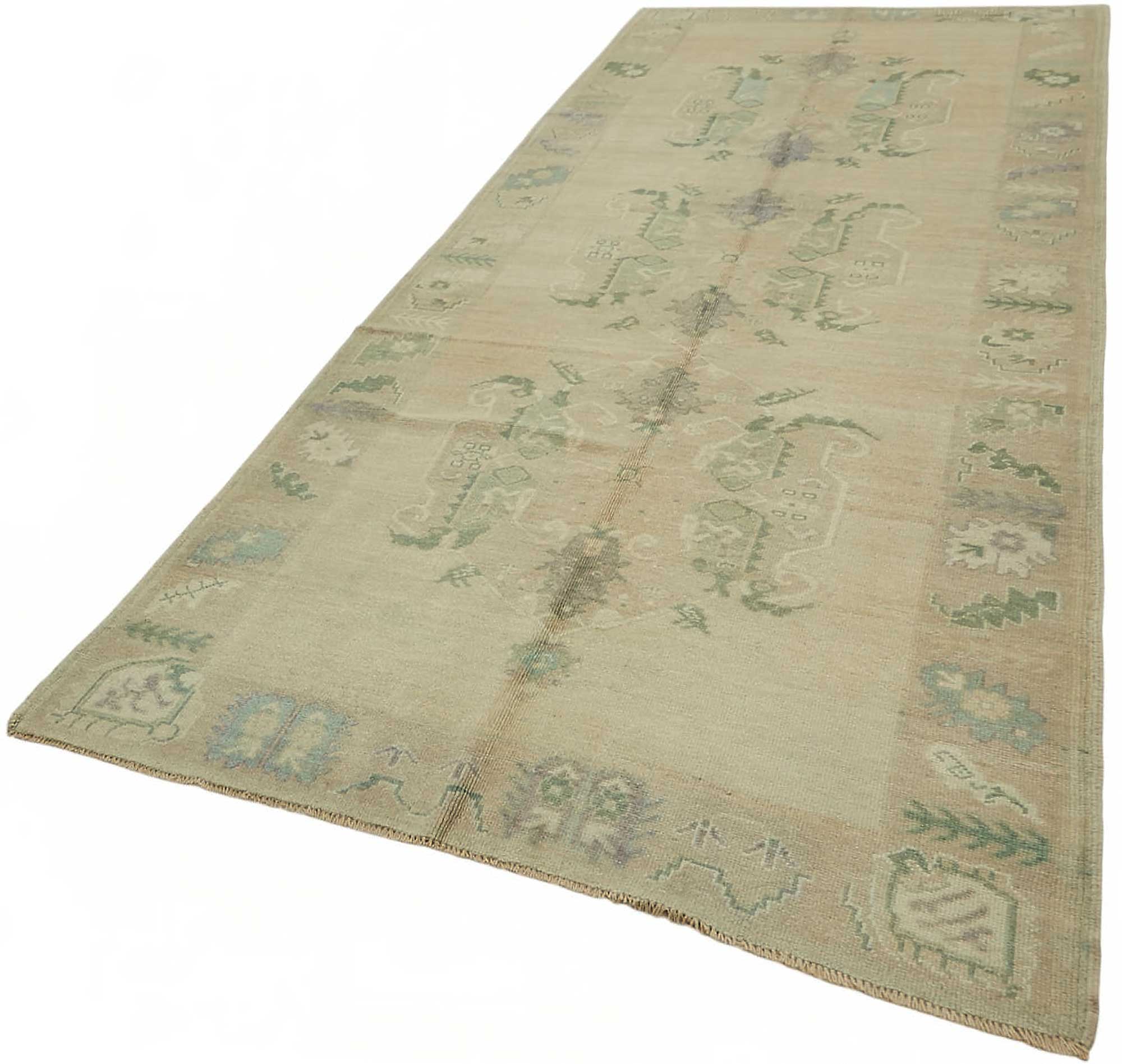 5x12 Beige Vintage Anatolian Rug - 49404