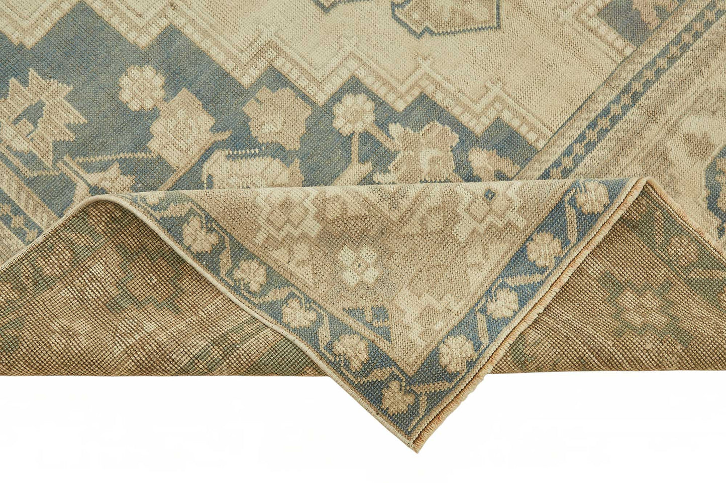 6x11 Beige Vintage Anatolian Rug - 49405