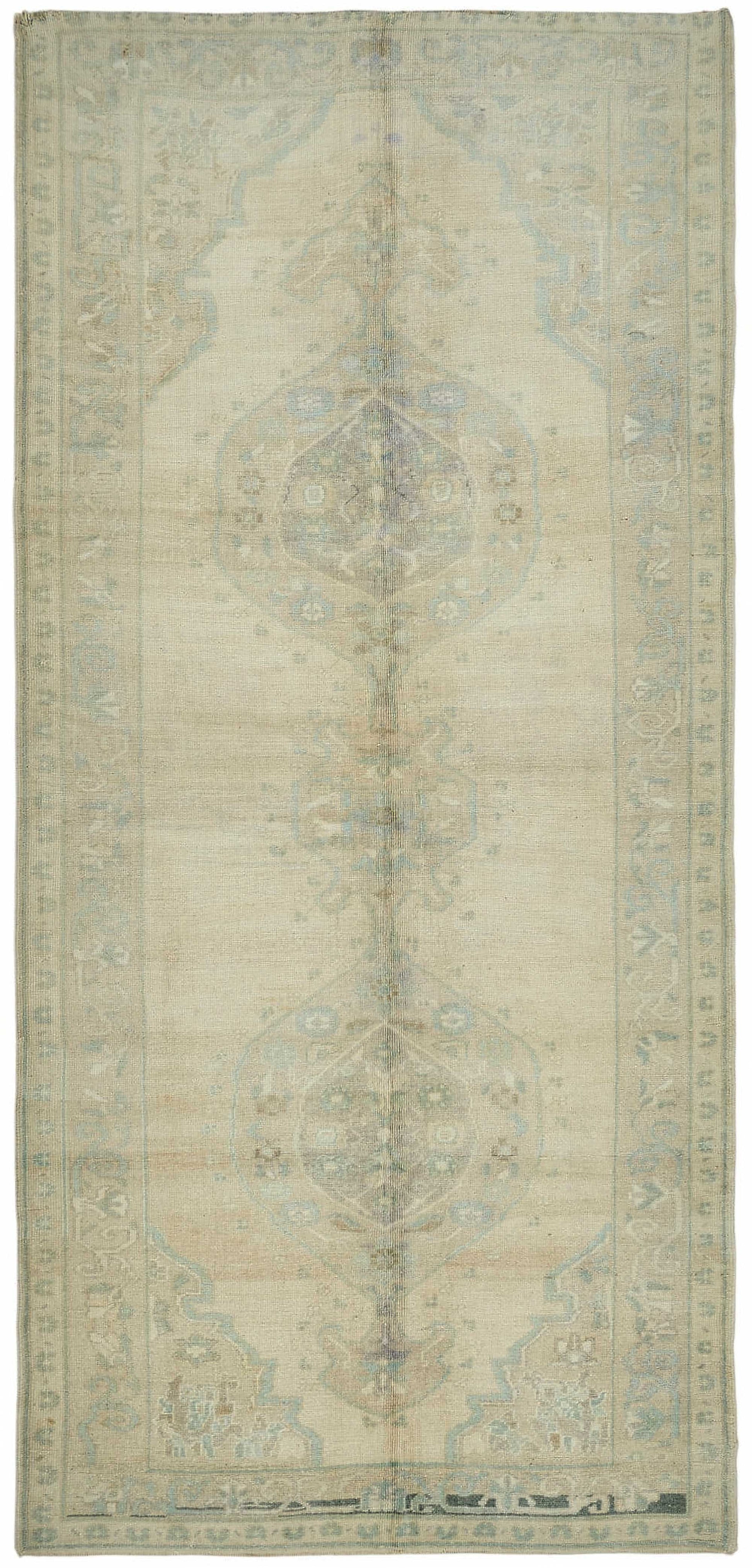 5x11 Beige Vintage Anatolian Rug - 49406