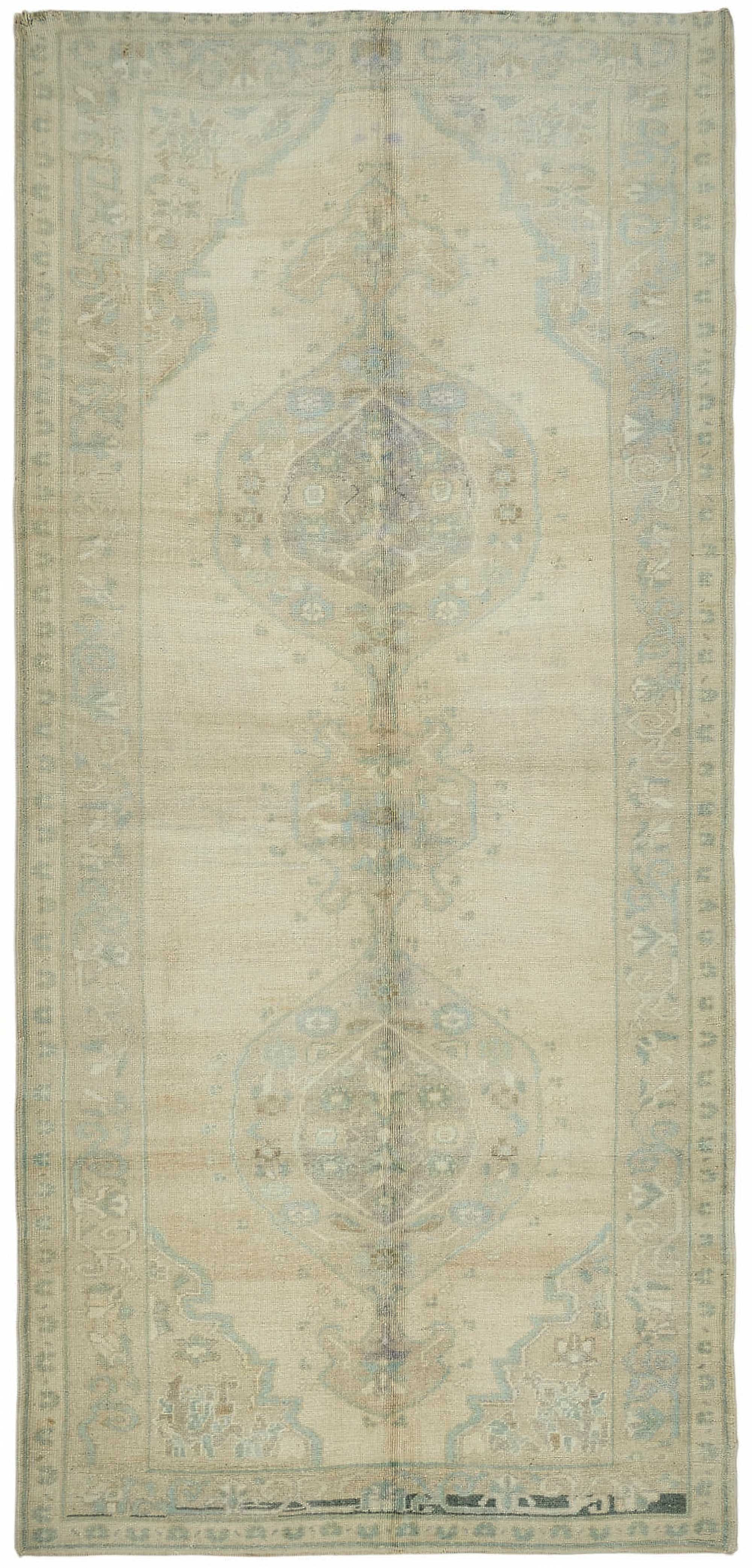 5x11 Beige Vintage Anatolian Rug - 49406