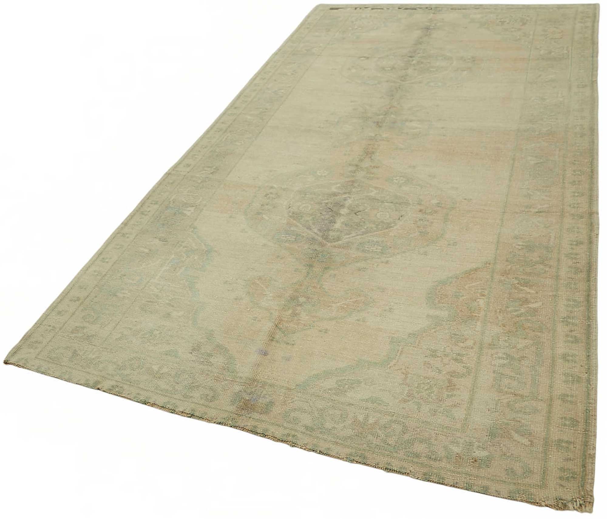 5x11 Beige Vintage Anatolian Rug - 49406