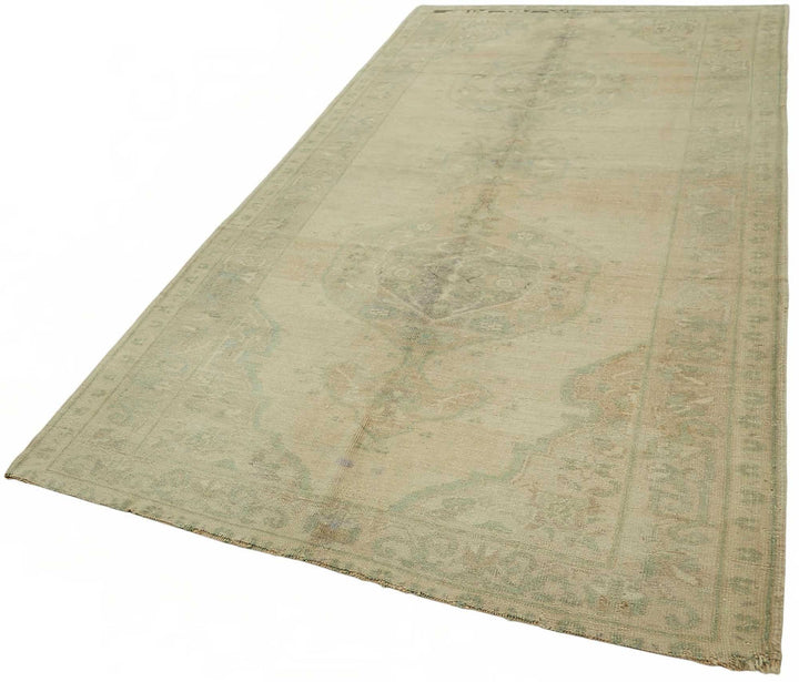 5x11 Beige Vintage Anatolian Rug - 49406