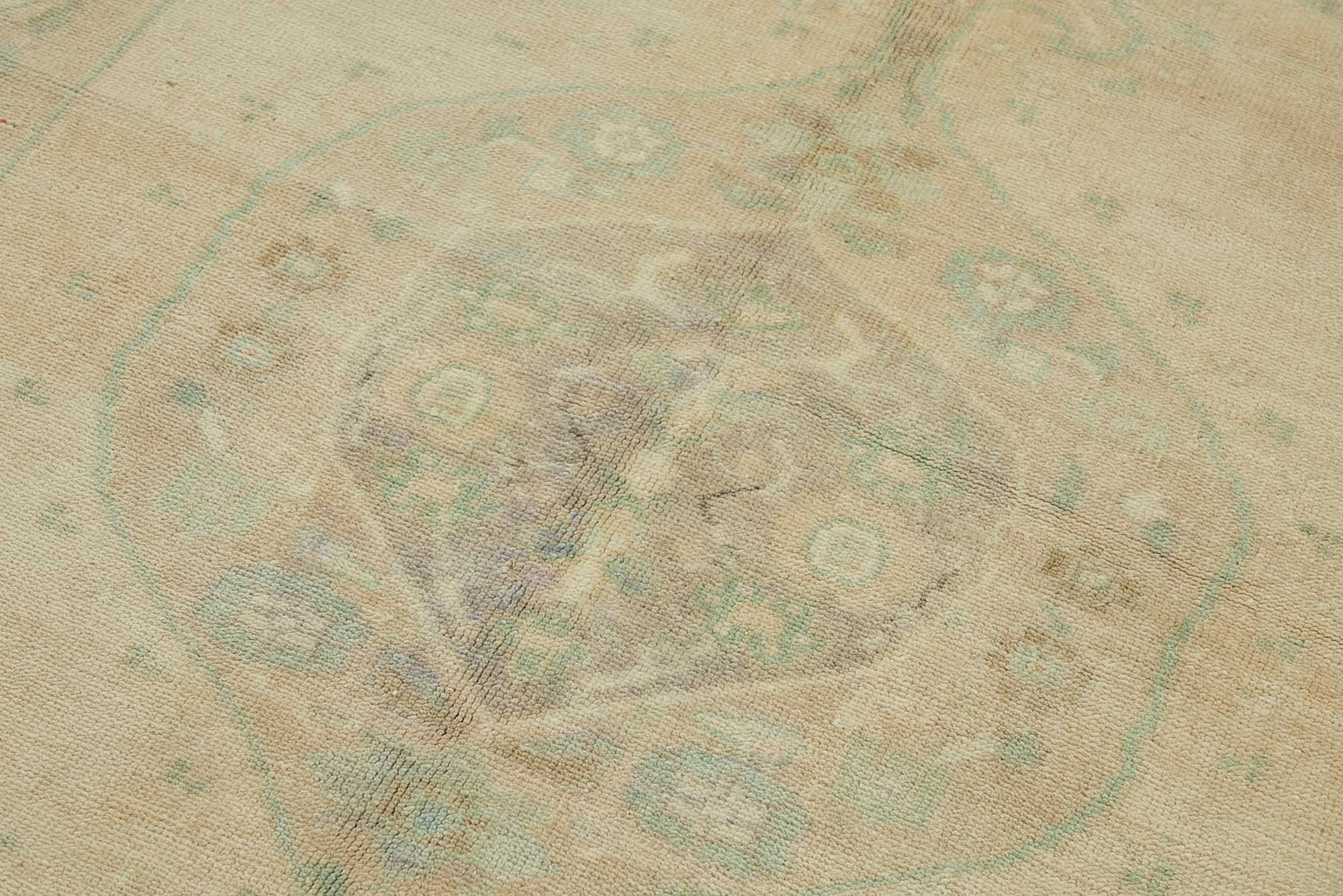 5x11 Beige Vintage Anatolian Rug - 49406