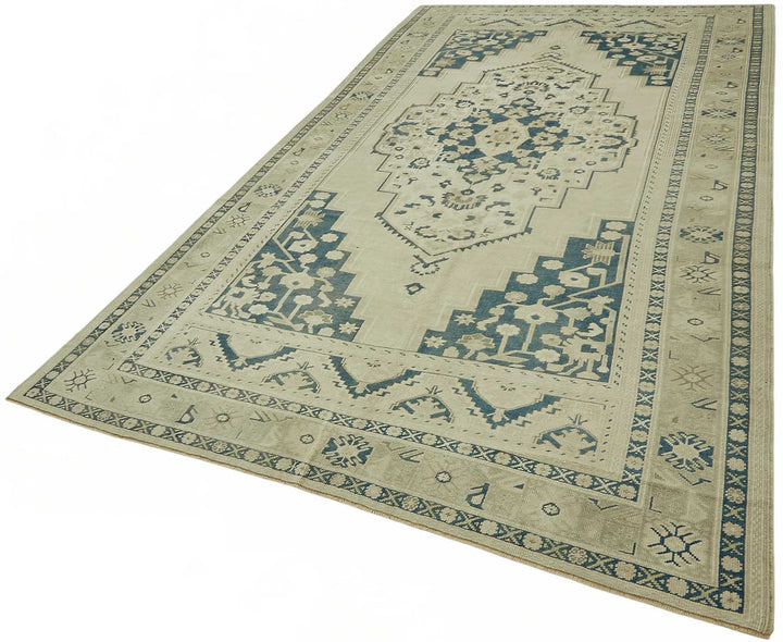 6x11 Beige Vintage Anatolian Rug - 49407