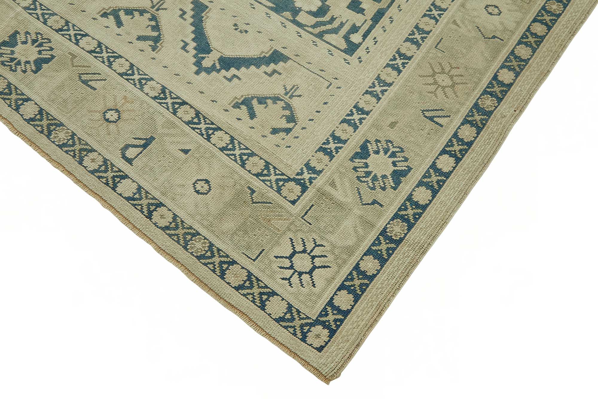 6x11 Beige Vintage Anatolian Rug - 49407